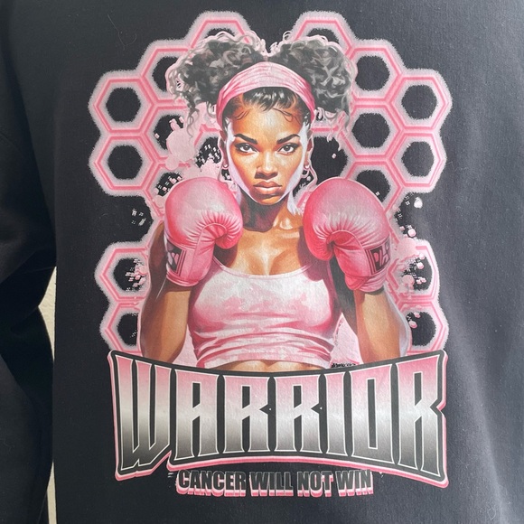 Breast Cancer Hoodie Sweatshirt Zip Up - Picture 1 of 5